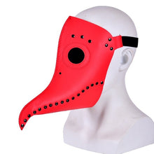 Load image into Gallery viewer, plague doctor mask Beak Doctor Mask Long Nose Cosplay Fancy Mask plague doctor Gothic Retro Rock Leather Halloween beak Mask PY