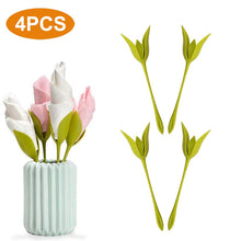 Load image into Gallery viewer, 2/4/8pcs Tissue Flowers Napkin Holders DIY Rose Flower Branch Serviette Holder Rack Napkin Clip For Table Restaurant Party Decor